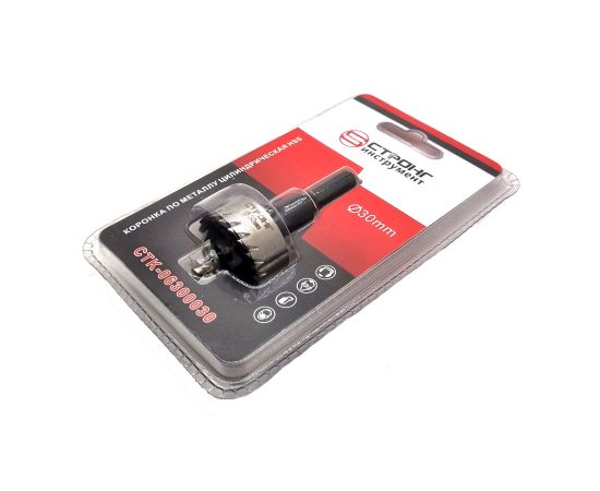 Стальная коронка по металлу цилиндрическая HSS, D 30 мм, СТК-063