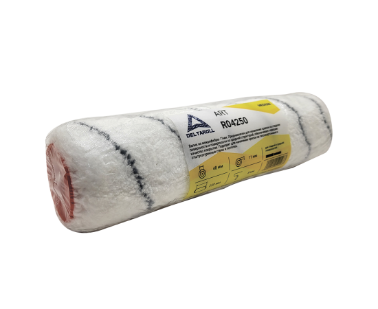 Валик микрофибра Deltaroll с черной полоской, 250 мм