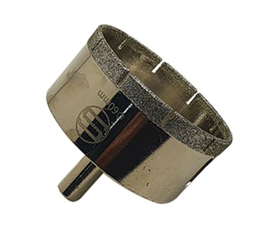 Алмазная коронка по керамике и стеклу, D 60 мм, СТК-041, в упаковке 1 шт.