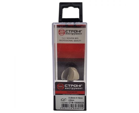 Фреза по дереву пазовая галтельная, 8х25Dх15H мм, CTФ-1005