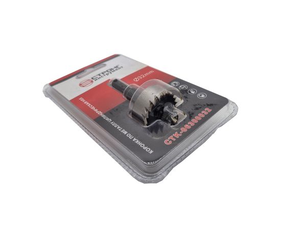 Стальная коронка по металлу цилиндрическая HSS, D 32 мм, СТК-063