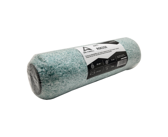 Валик микрофибра серый Deltaroll, ворс 16 мм, 250х48 мм, R06250