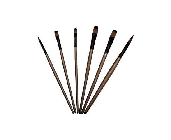 Набор из 6 художественных кистей для рисования и декоративных работ Deltaroll, DPBS0606