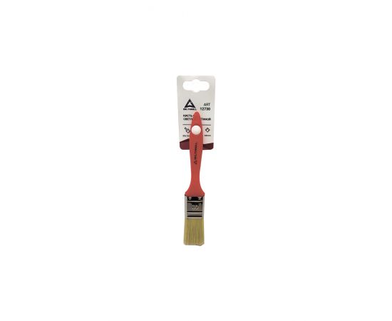 Кисть Deltaroll с красной ручкой, светлая щетина, 30x12 мм, 12730
