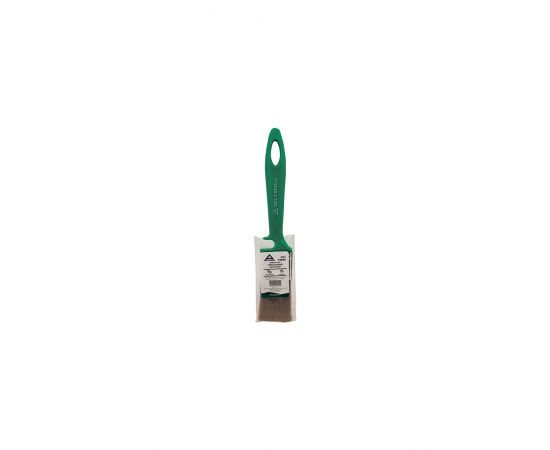 Кисть флейцевая с зеленой ручкой Deltaroll, смешанная щетина, 35x10 мм, 13035