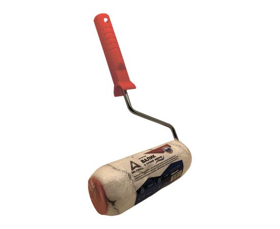 Миди валик с ручкой Deltaroll, микрофибра с черной полоской, ворс 11 мм, 180х48 мм, RH14180