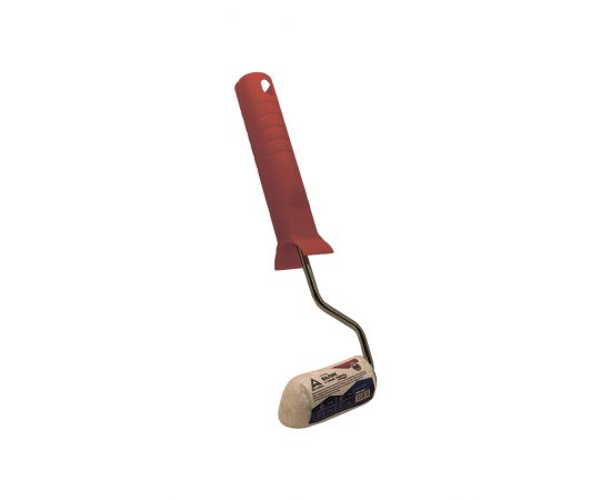 Экстра мини валик с ручкой Deltaroll, микрофибра белая премиум, ворс 10 мм, 60х15 мм, RH19060