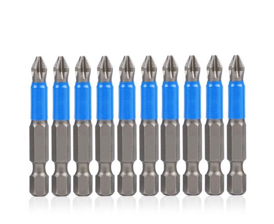 Набор магнитных бит 1/4" Strong СТП-930 РН 1, 25 мм (10 шт)