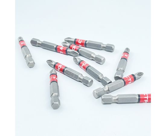 Набор магнитных бит 1/4" Strong СТП-933 PZ 2, 50 мм (10 шт)