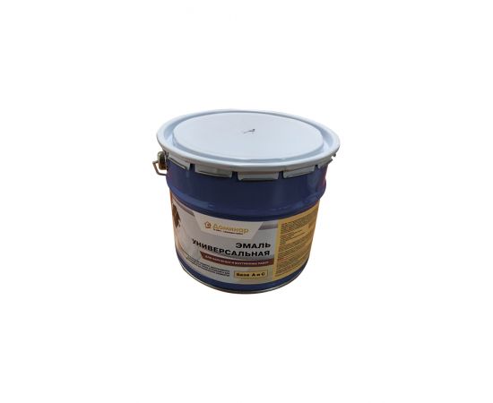 Эмаль универсальная для наружных и внутренних работ, полиуретановая, Доминар, база А, 10 кг