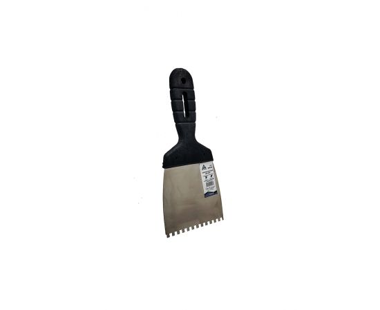 Шпатель для клея 100 мм DeltaRoll, зуб 4х4 из нержавеющей стали, S44100