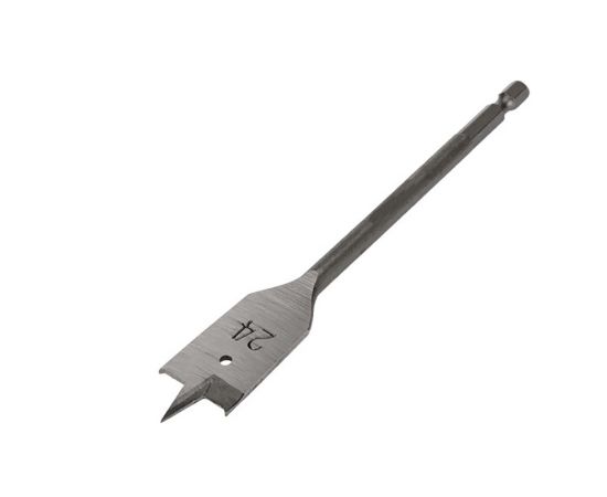 Перовое сверло по дереву 24*150 мм 1/4" HEX-E, СTC-01500024, в упаковке 1 шт.