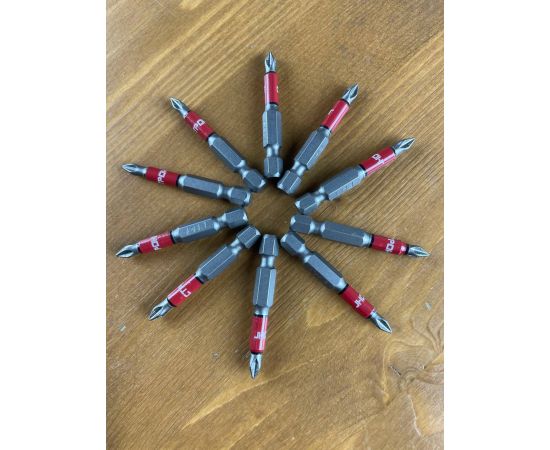 Набор магнитных бит 1/4" Strong СТП-930 РН 1, 50 мм (10 шт)