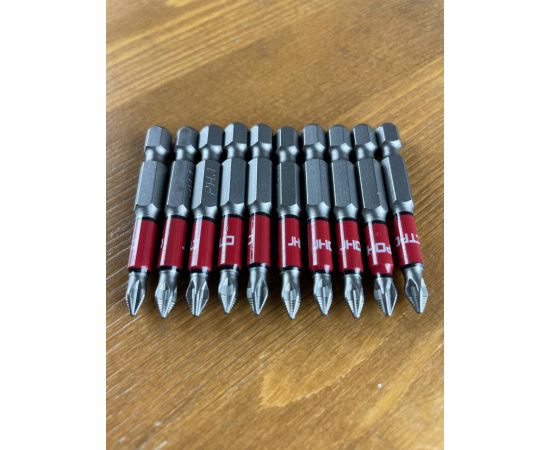 Набор магнитных бит 1/4" Strong СТП-930 РН 1, 50 мм (10 шт)