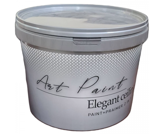 Грунт-краска интерьерная Art Paint Elegant Ceiling 2 в 1 глубокоматовая абсолютно белая, 0.9 л